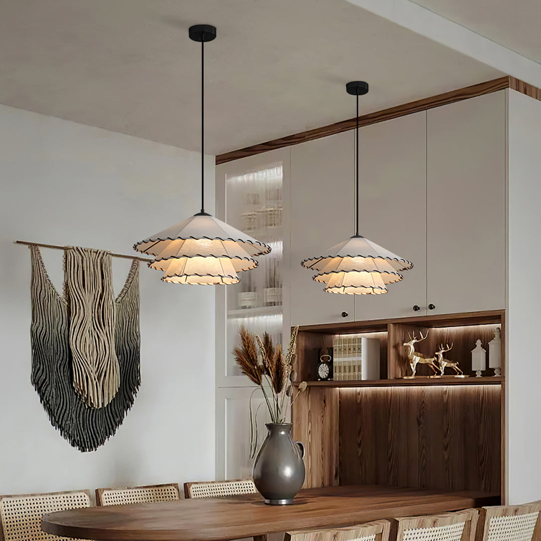 Lotus Leaf Fabric Pendant Light - Vakkerlight