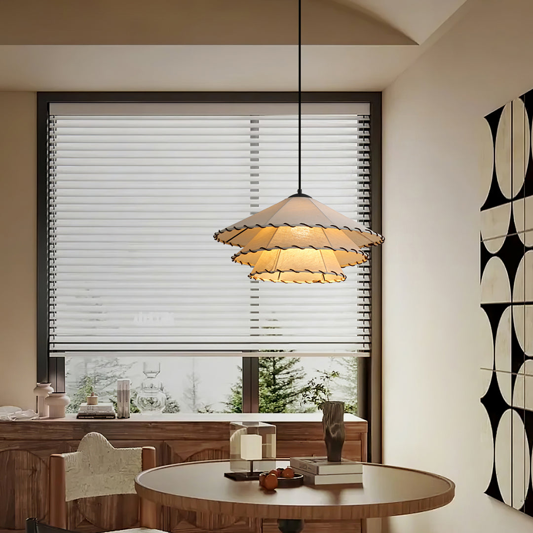 Lotus Leaf Fabric Pendant Light - Vakkerlight