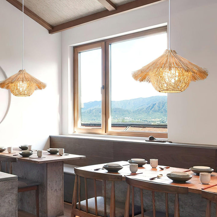 Straw Hat Pendant Light - Vakkerlight