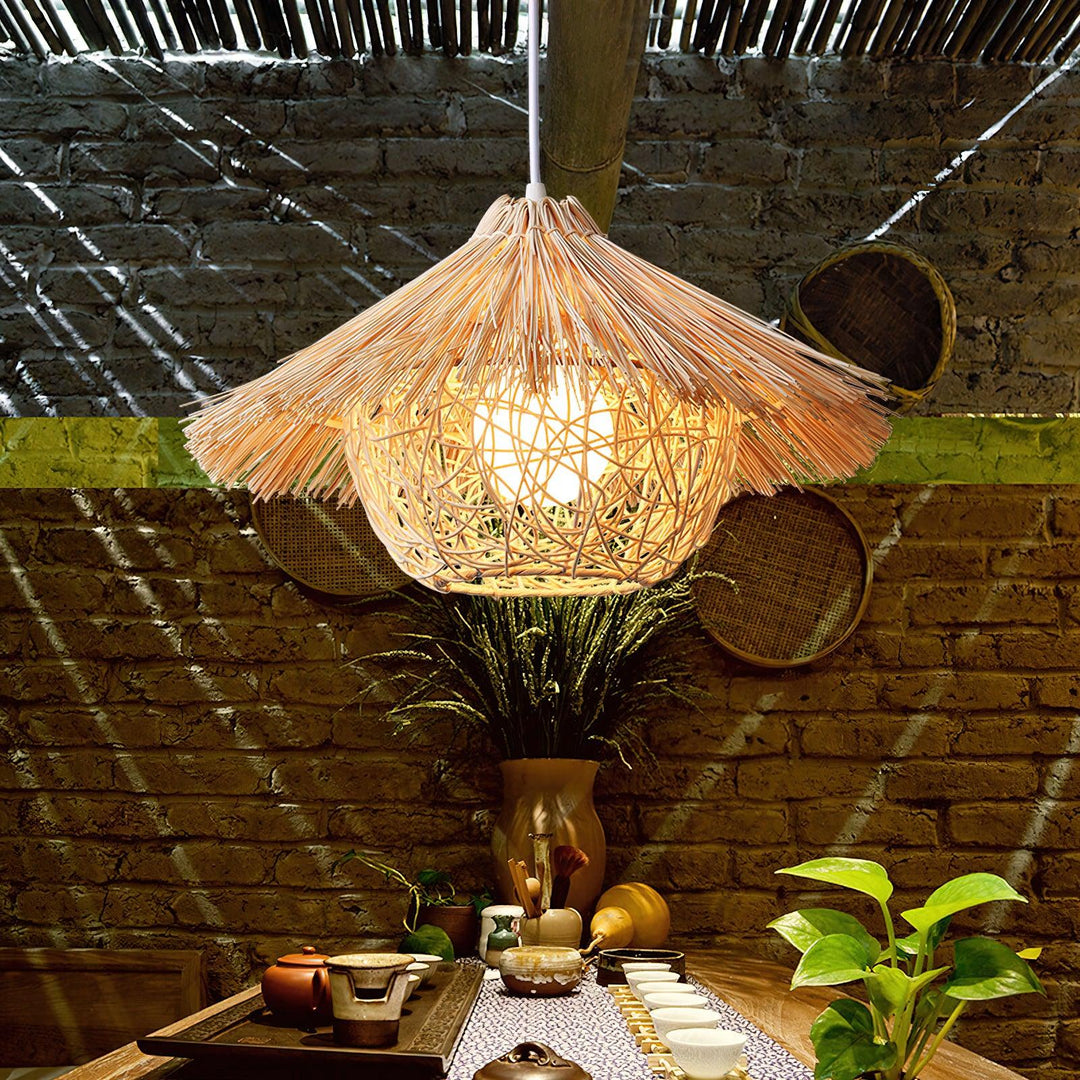 Straw Hat Pendant Light - Vakkerlight