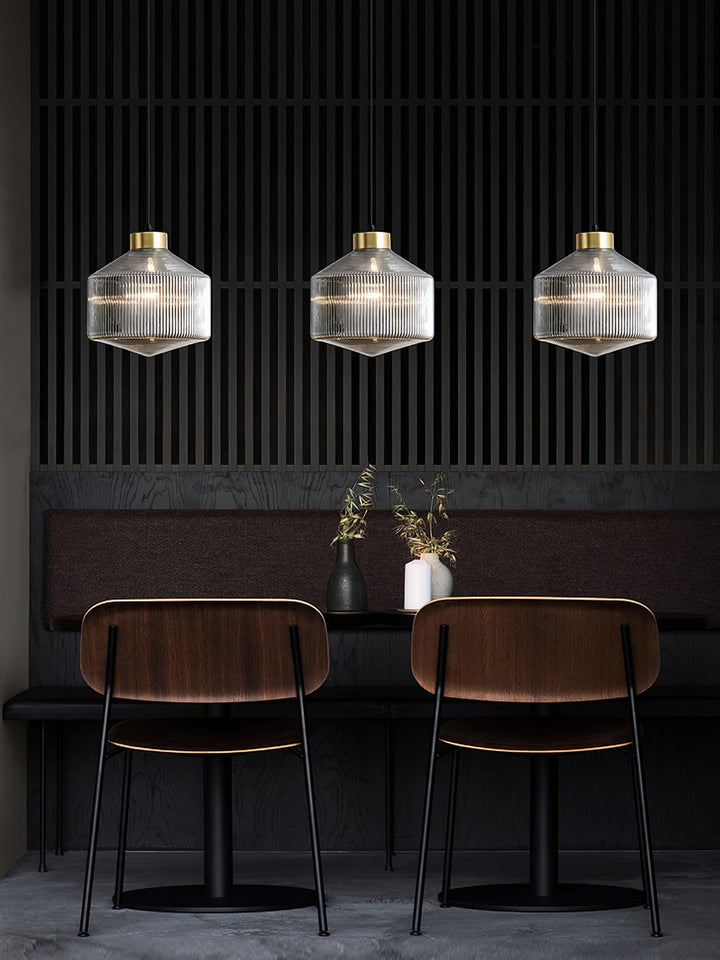 Striped Spinning Top Pendant Light - Vakkerlight