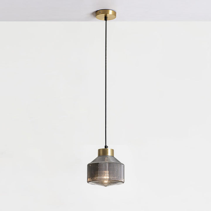 Striped Spinning Top Pendant Light - Vakkerlight