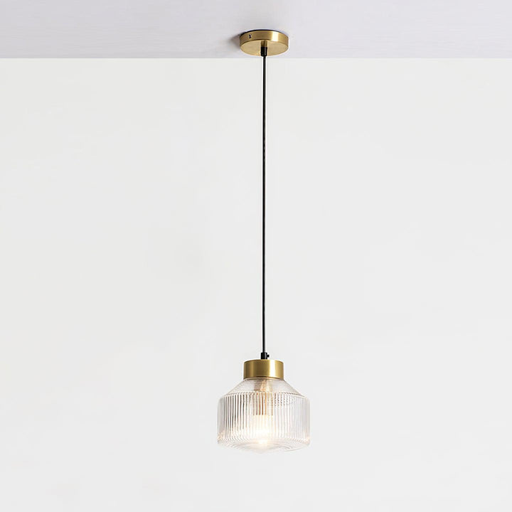 Striped Spinning Top Pendant Light - Vakkerlight