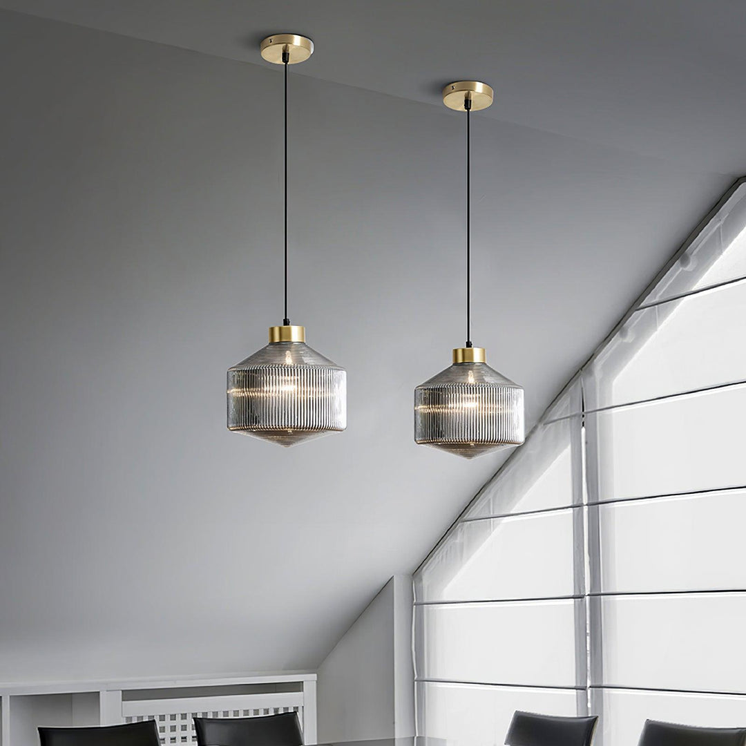 Striped Spinning Top Pendant Light - Vakkerlight