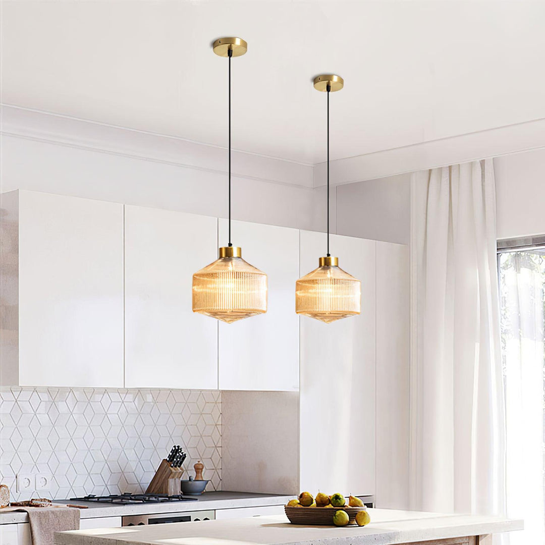 Striped Spinning Top Pendant Light - Vakkerlight