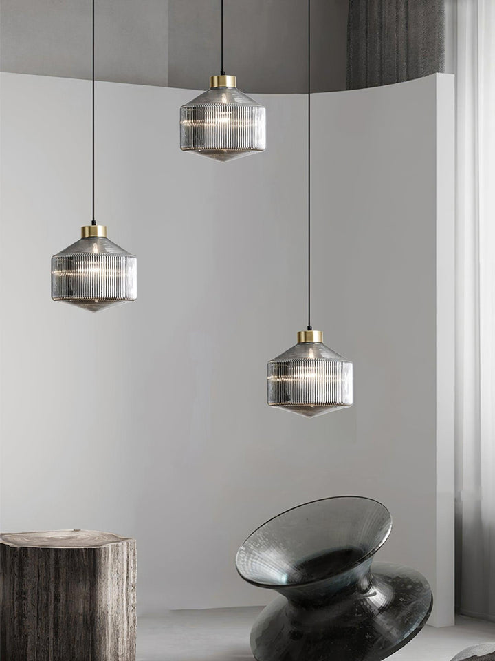 Striped Spinning Top Pendant Light - Vakkerlight