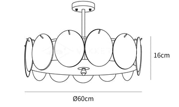 Sue-Anne Ceiling Lamp — Dimension drawings 3