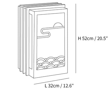 Sunrise Pattern Buitenlamp — Dimension drawings 1