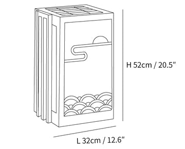 Sunrise Pattern Buitenlamp — Dimension drawings 3