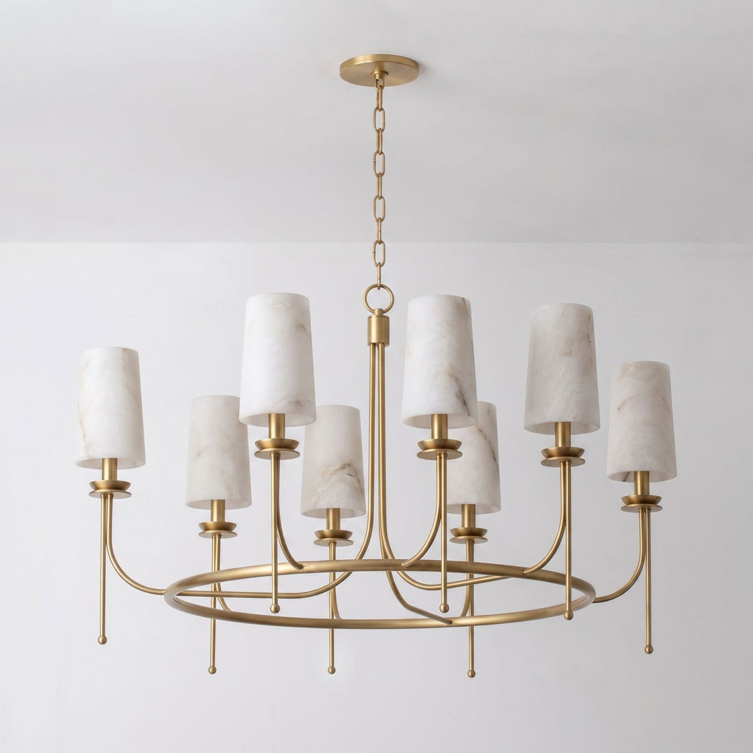Sutton Alabaster Ring Chandelier - Vakkerlight