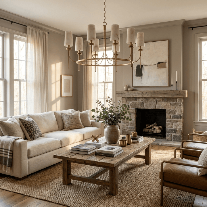 Sutton Alabaster Ring Chandelier - Vakkerlight