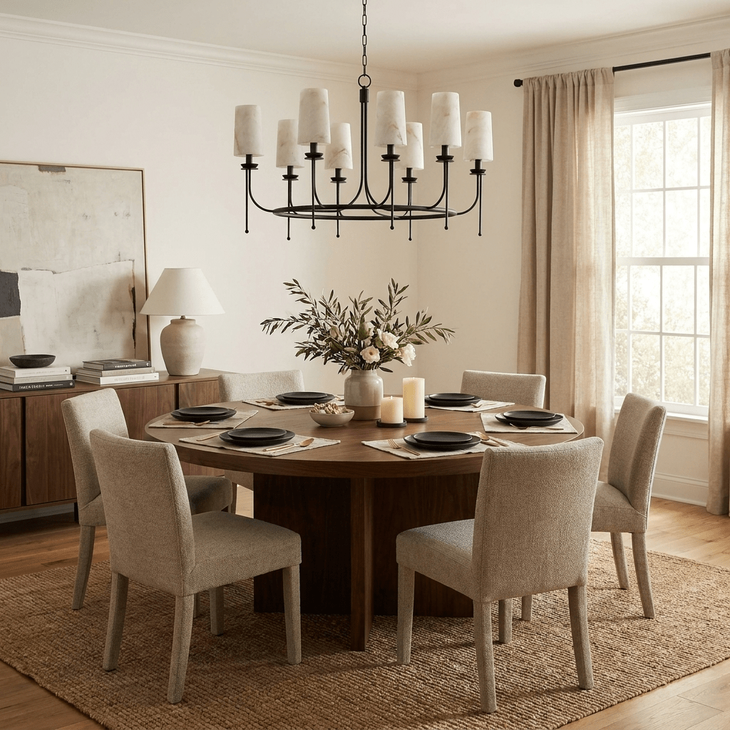 Sutton Alabaster Ring Chandelier - Vakkerlight