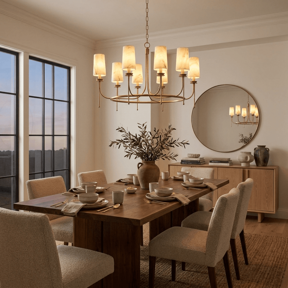 Sutton Alabaster Ring Chandelier - Vakkerlight