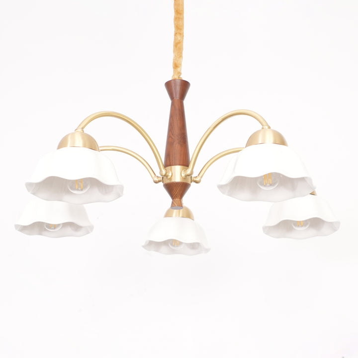 Swedish Modern Brass Chandelier - Vakkerlight