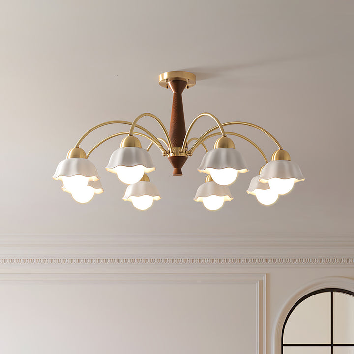 Swedish Modern Brass Chandelier - Vakkerlight