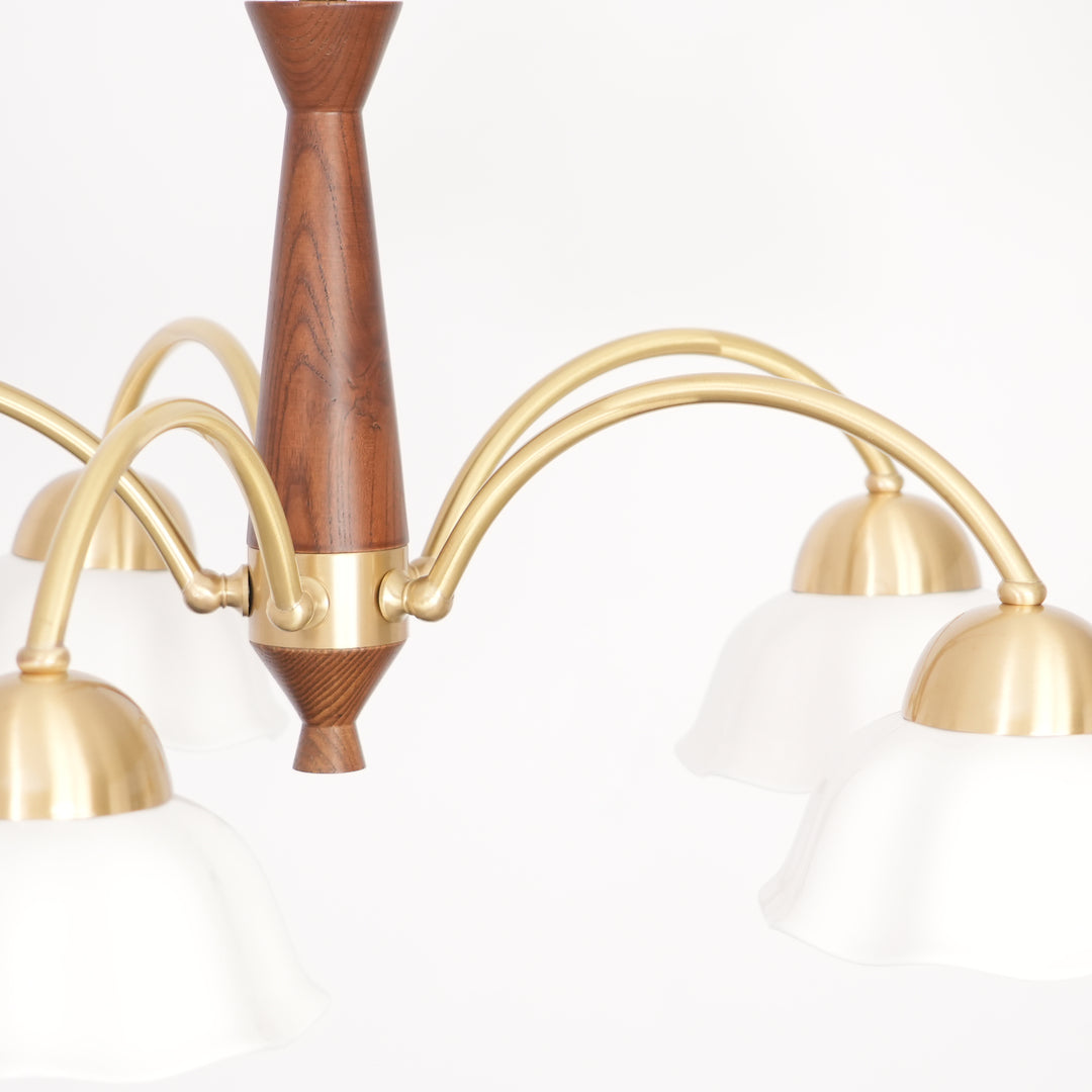 Swedish Modern Brass Chandelier - Vakkerlight