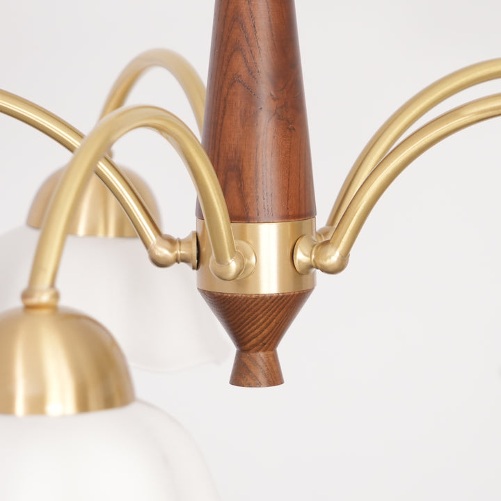 Swedish Modern Brass Chandelier - Vakkerlight