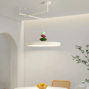 Swing Arm Stone Pendant Light