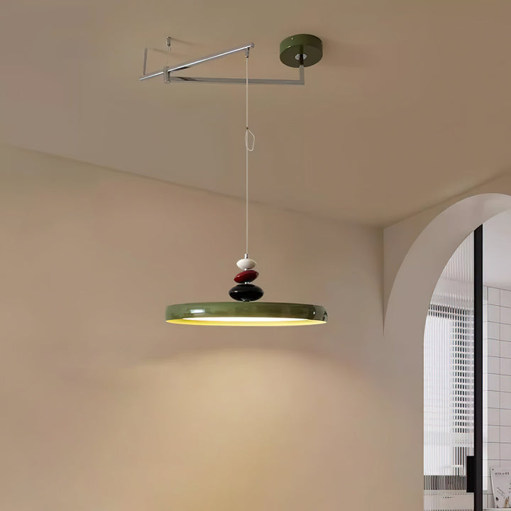 Swing Arm Stone Pendant Light - Vakkerlight