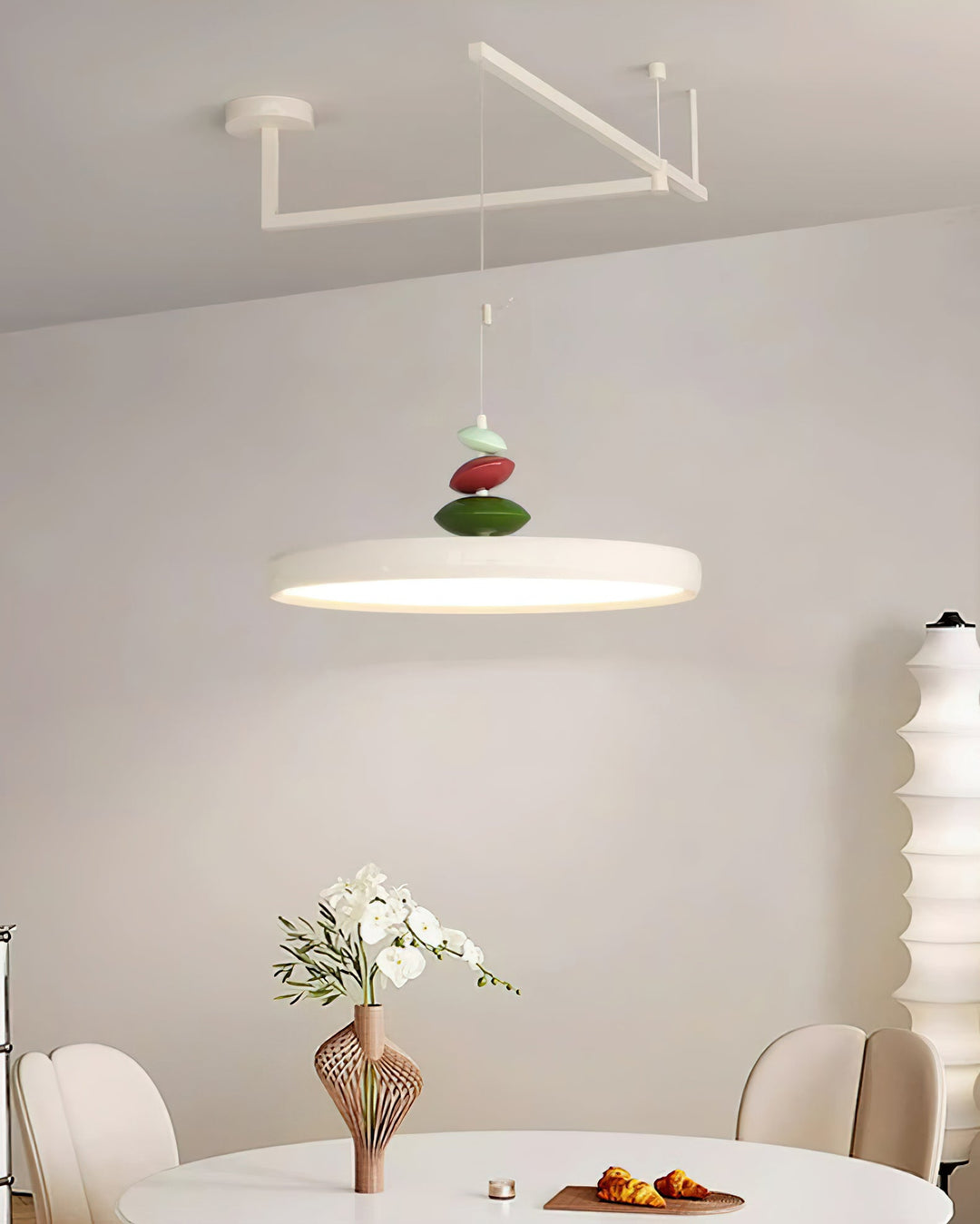 Swing Arm Stone Pendant Light - Vakkerlight