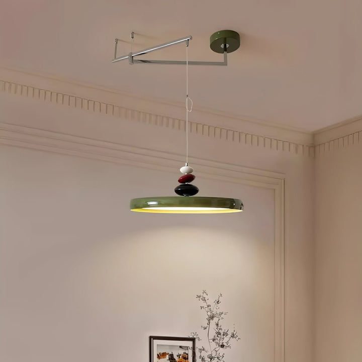 Swing Arm Stone Pendant Light - Vakkerlight