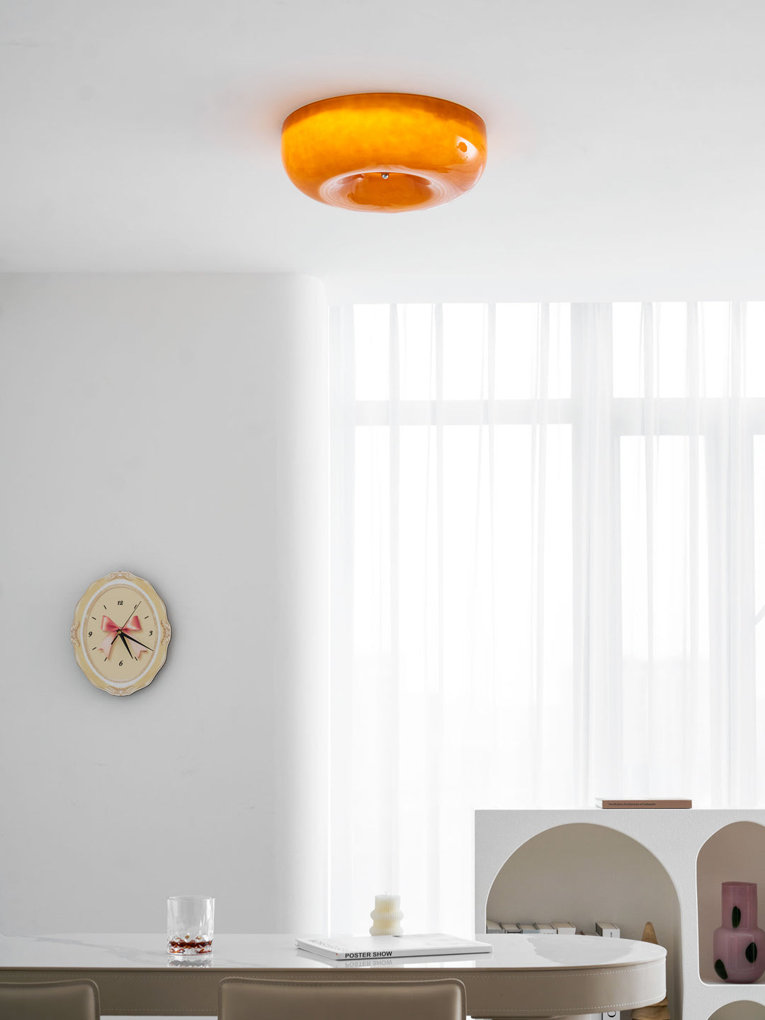Swirl Glass Ceiling Lamp - Vakkerlight