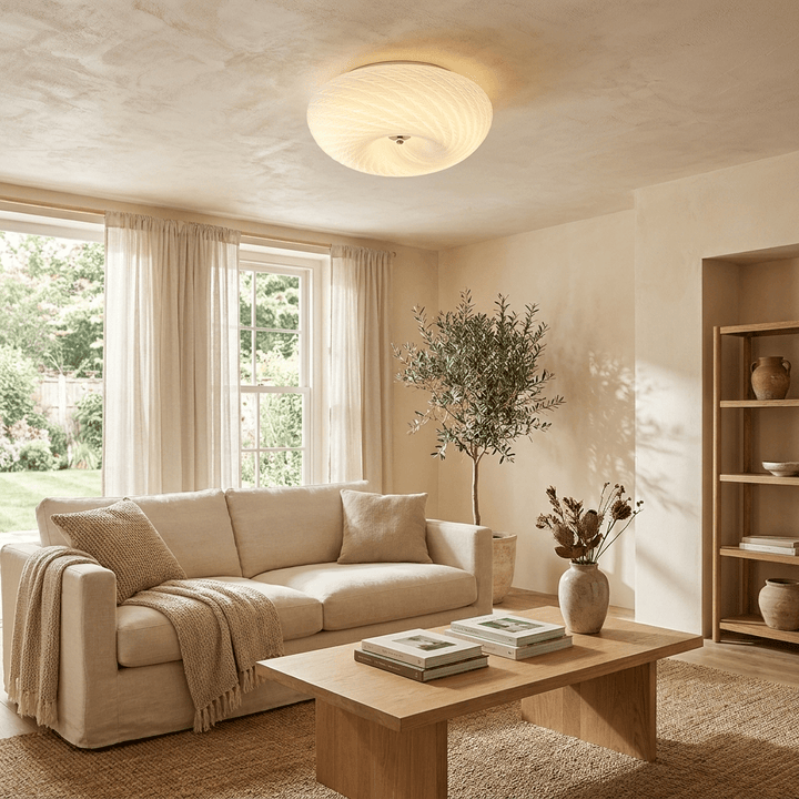 Swirl Glass Flush Mount - Vakkerlight