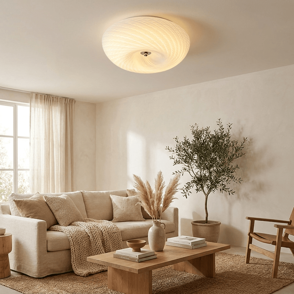Swirl Glass Flush Mount - Vakkerlight