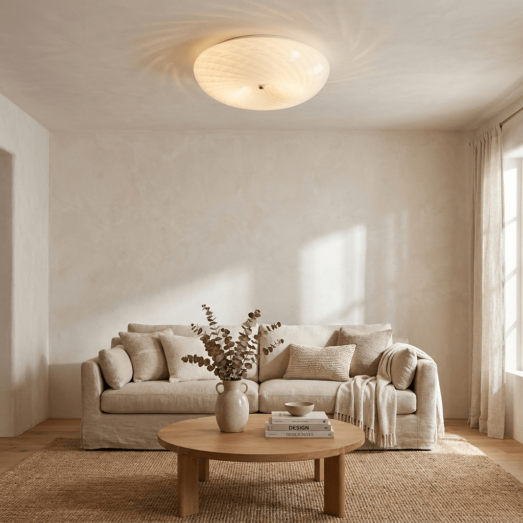 Swirl Glass Flush Mount - Vakkerlight