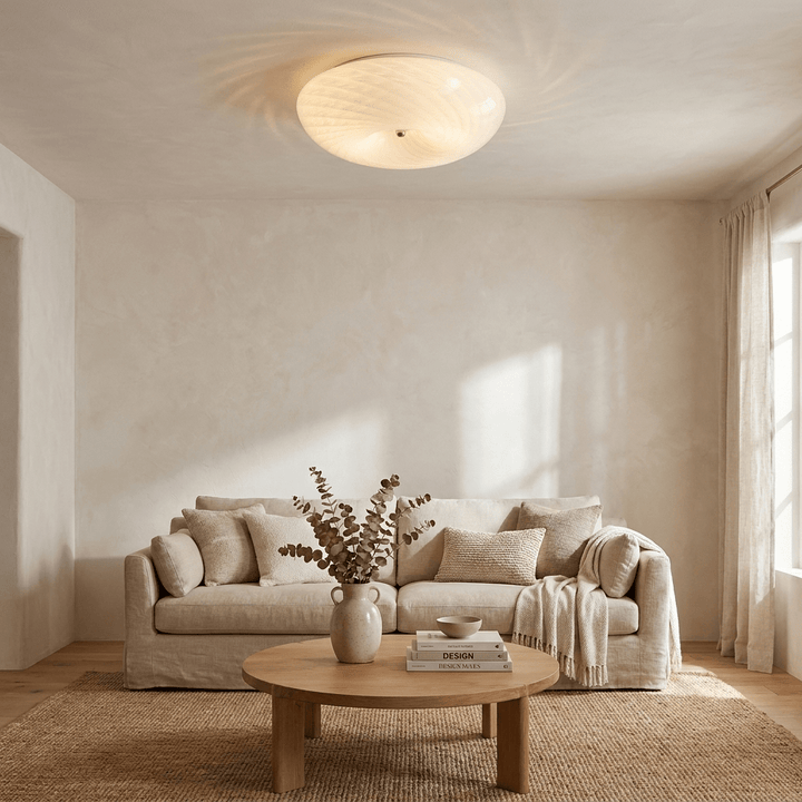 Swirl Glass Flush Mount - Vakkerlight