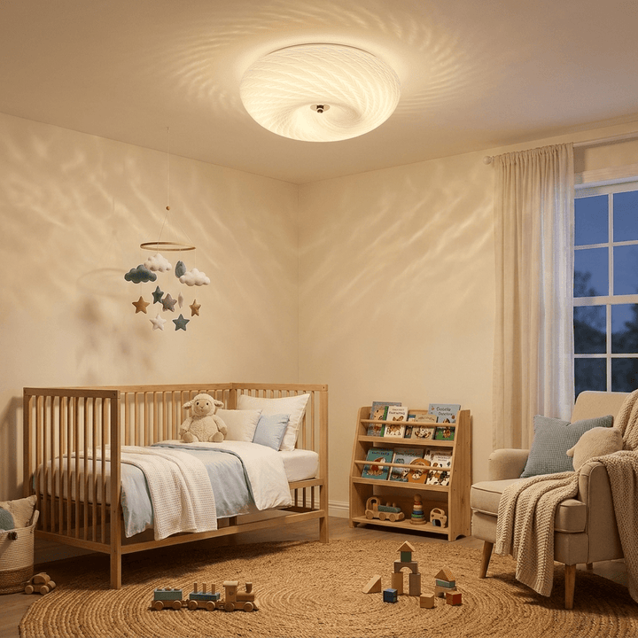 Swirl Glass Flush Mount - Vakkerlight