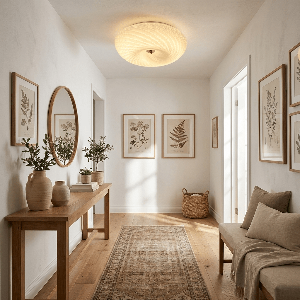Swirl Glass Flush Mount - Vakkerlight