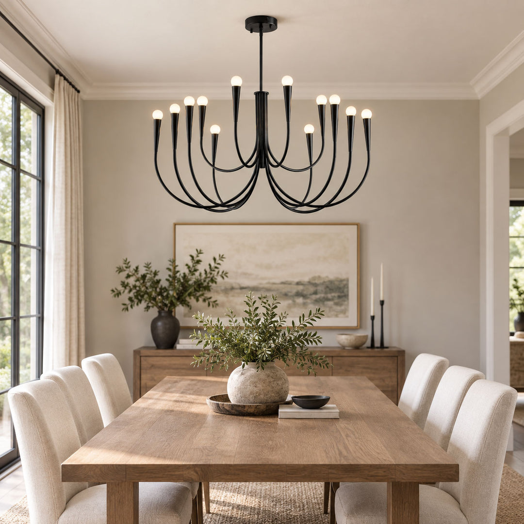 Swoop Arm Chandelier