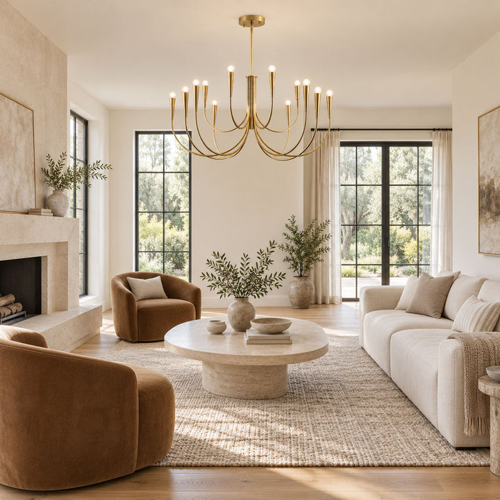 Swoop Arm Chandelier