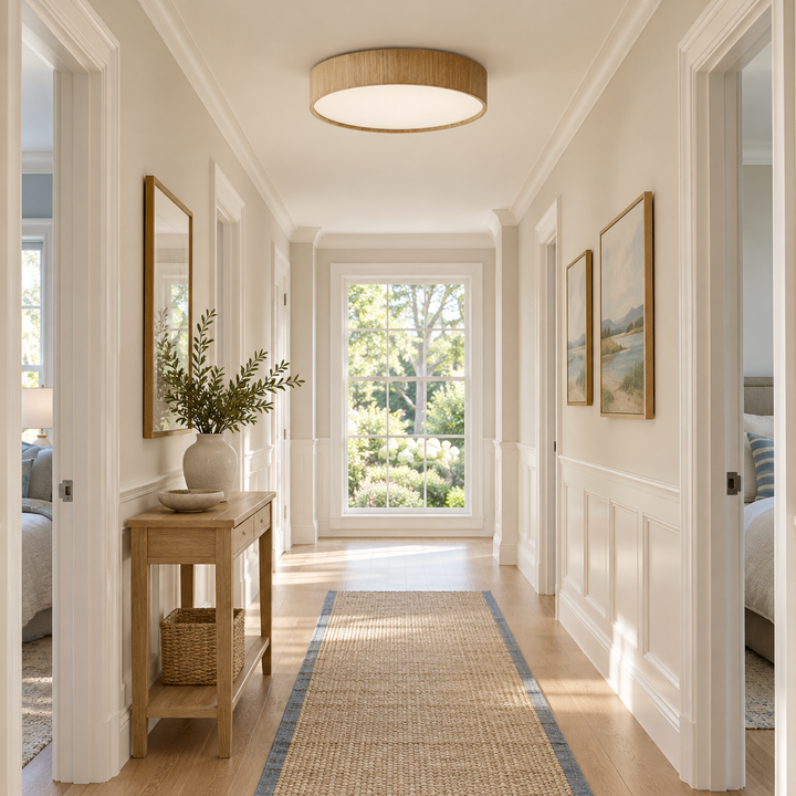 Sylva Minimalistische Houten Plafondlamp