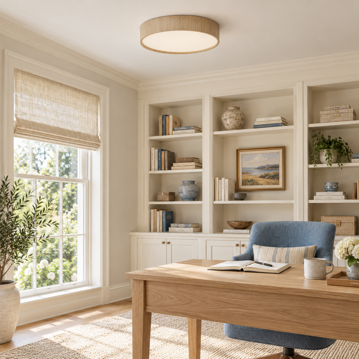 Sylva Minimalistische Houten Plafondlamp