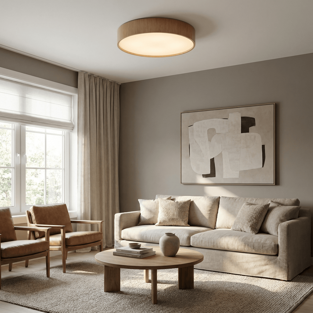 Sylva Minimalist Timber Ceiling Lamp - Vakkerlight