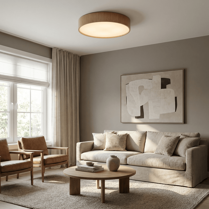 Sylva Minimalist Timber Ceiling Lamp - Vakkerlight