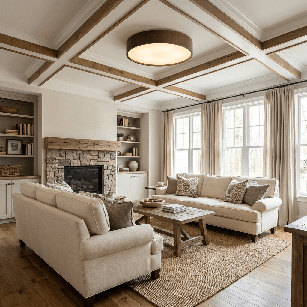 Sylva Minimalist Timber Ceiling Lamp - Vakkerlight