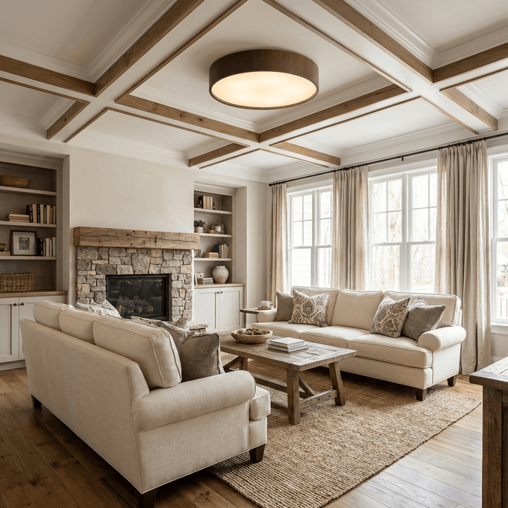 Sylva Minimalist Timber Ceiling Lamp - Vakkerlight