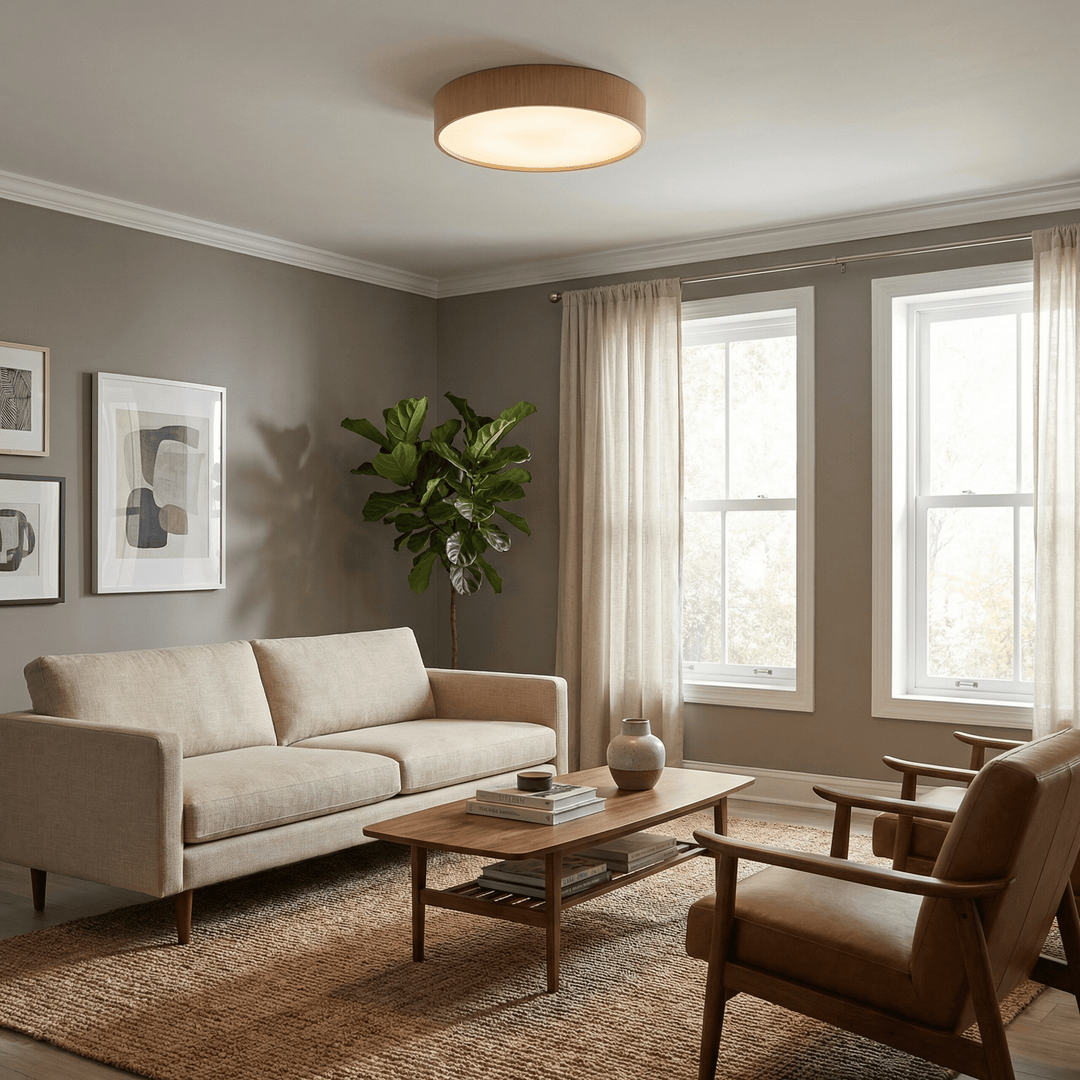 Sylva Minimalist Timber Ceiling Lamp - Vakkerlight