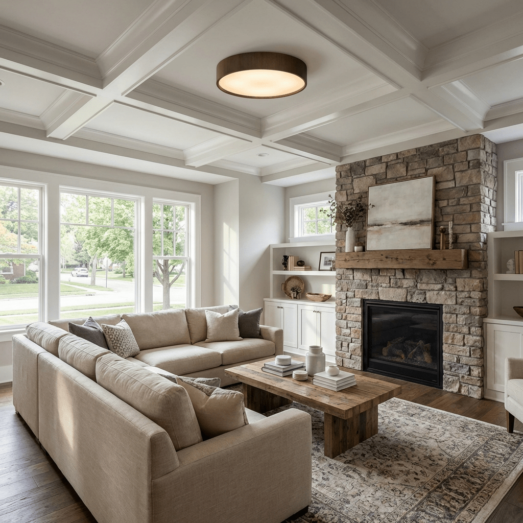 Sylva Minimalist Timber Ceiling Lamp - Vakkerlight