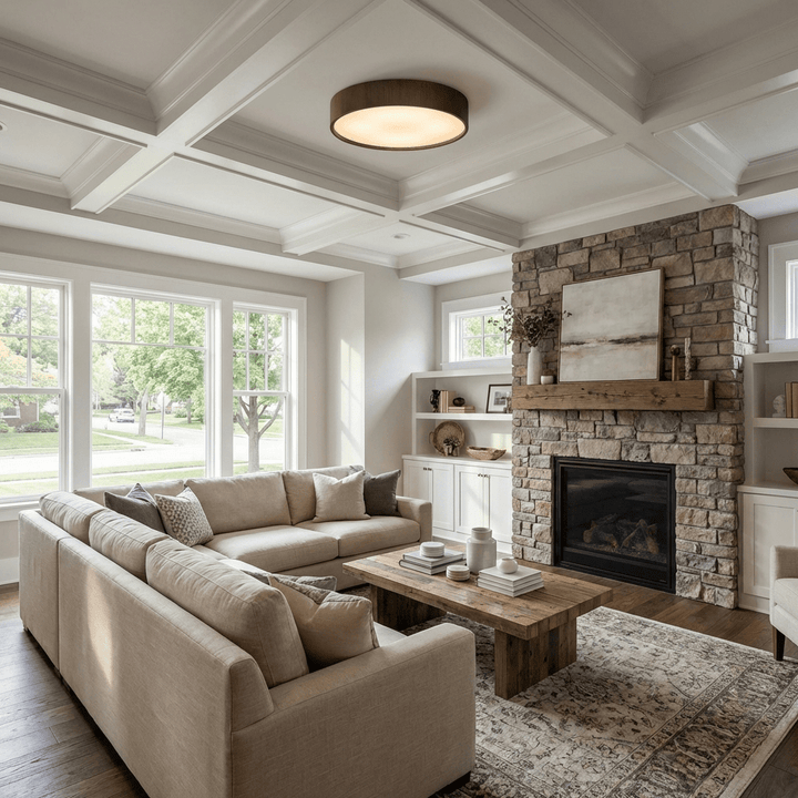 Sylva Minimalist Timber Ceiling Lamp - Vakkerlight