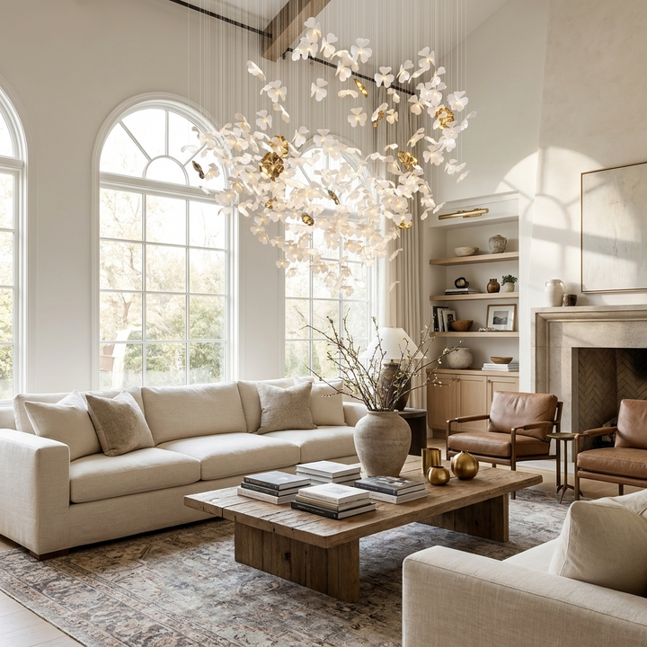 Sylvara Ceramic Blossom Chandelier