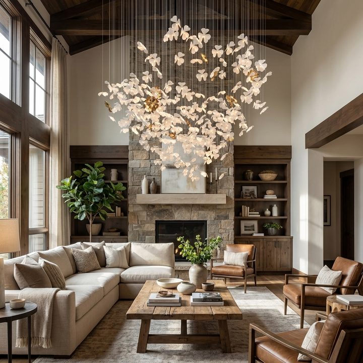 Sylvara Ceramic Blossom Chandelier