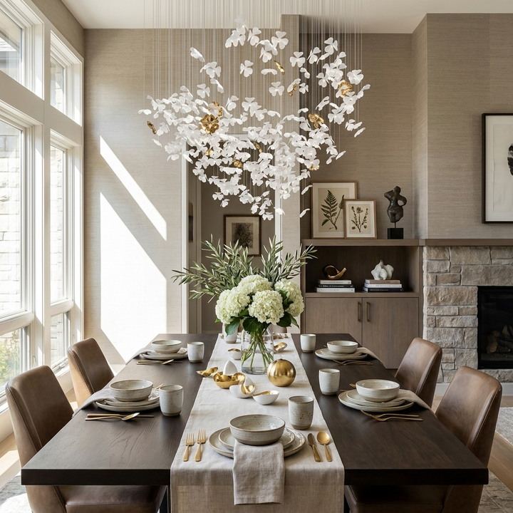 Sylvara Ceramic Blossom Chandelier