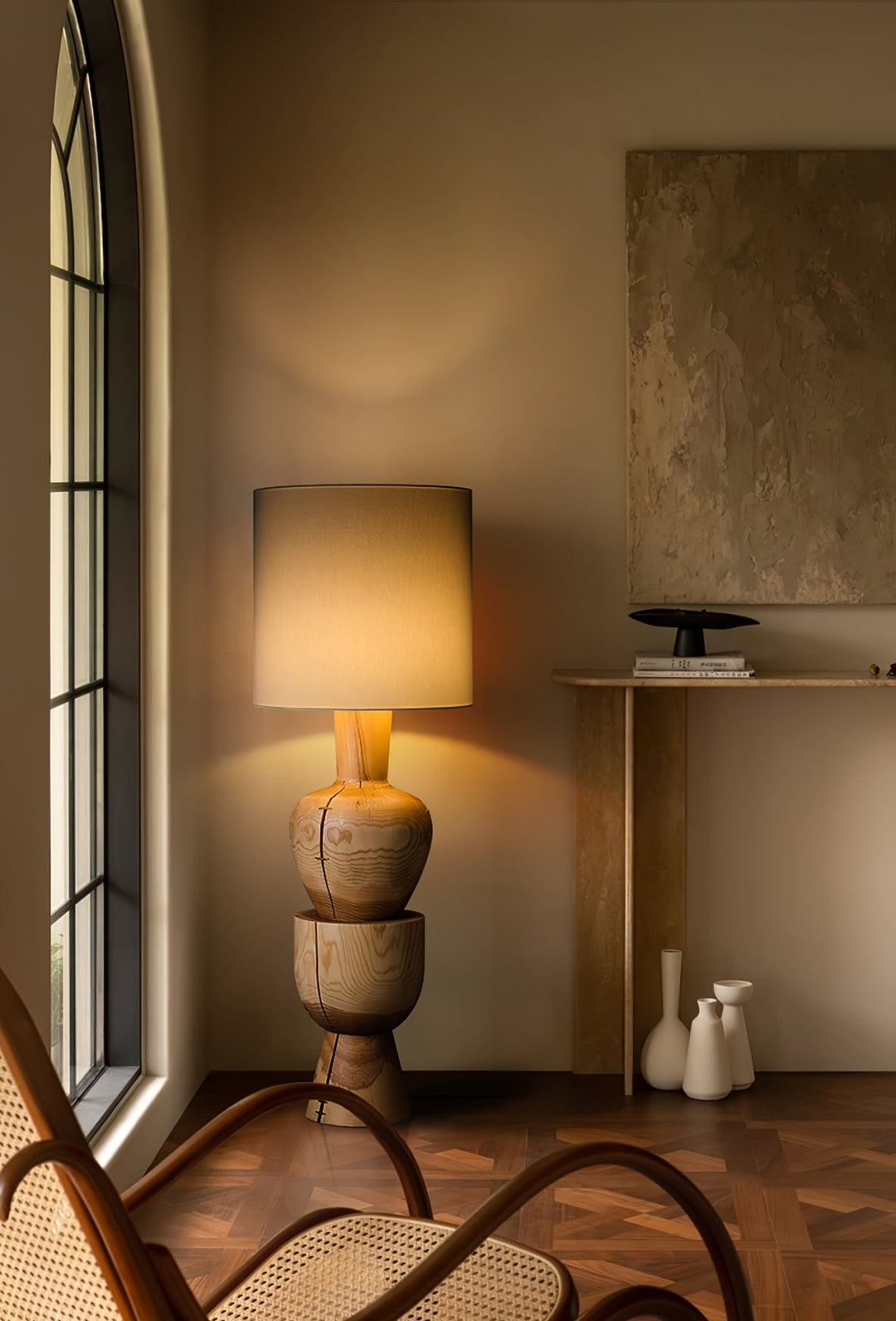 Sylvia Wood Floor Lamp - Vakkerlight