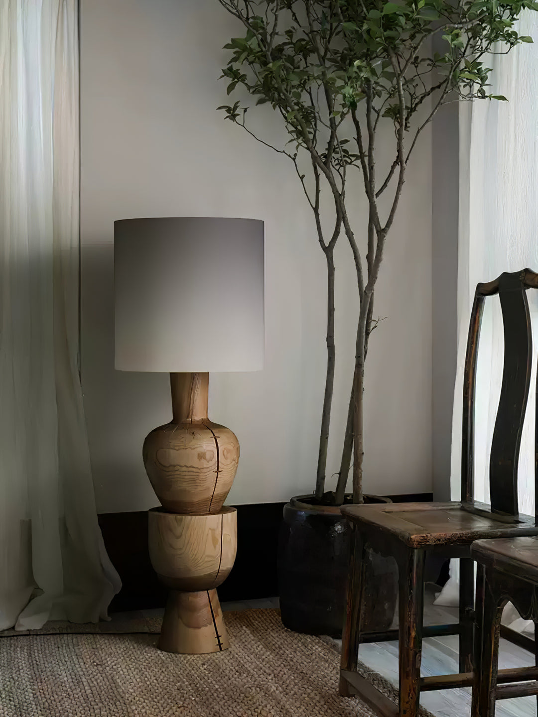 Sylvia Wood Table Lamp