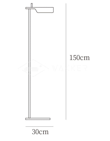 Lampada da terra Pivot Ease — Dimension drawings 1