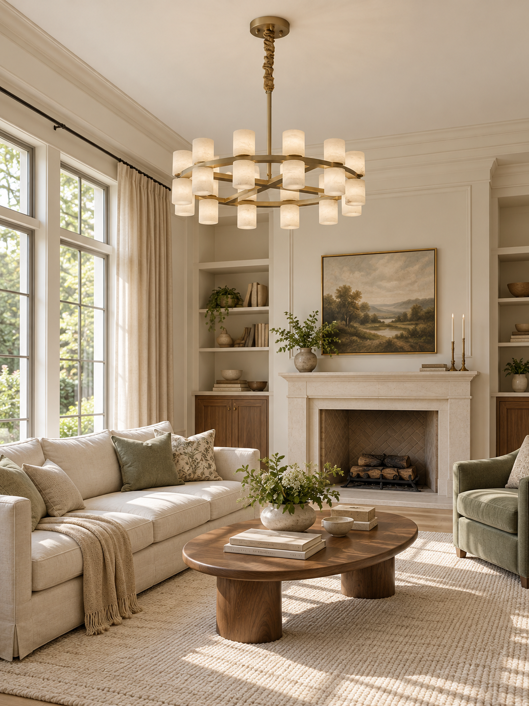 Tabitha Alabaster Chandelier